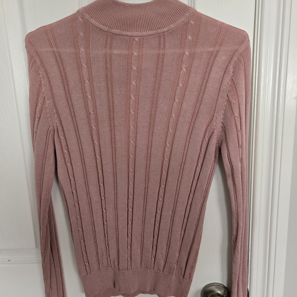 Jeremy Scott Dusty Pink Turtleneck Sweater